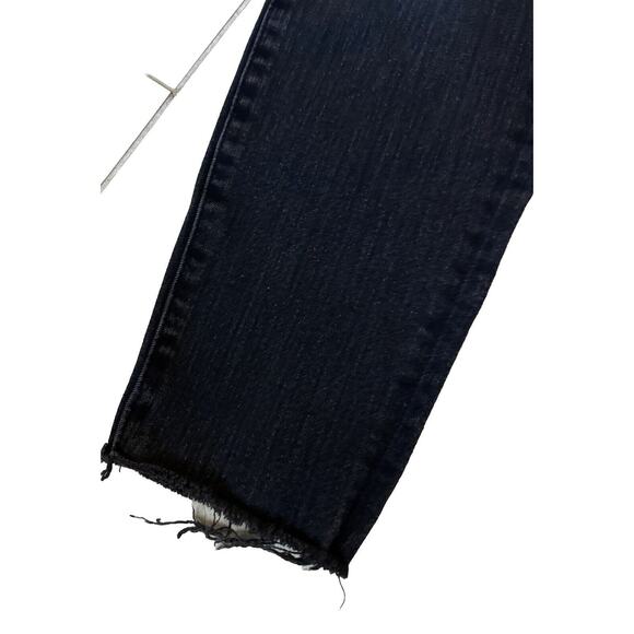 AllSaints Skinny Jeans Womens Size 26 Black Grace Ankle Fray - Picture 4 of 8